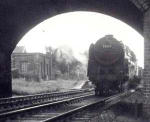 AOS P 1580 Donington train heading north 1962