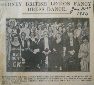 AOS P 1612 gedney british legion fancy dress 1934
