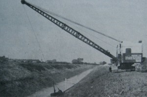 AOS P 1670 improvement of the new river, cowbit wash, 1959 with the boards 10 RB dragline
