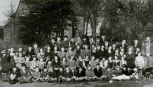 AOS P 1772 The whole of Holbeach St Marks C of E School picturted between 1946 and 1953