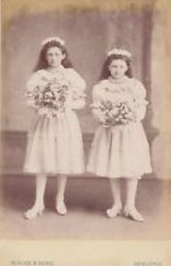 AOS P 1944 beales and sons spalding. victorian girls cabinet card