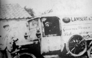 AOS P 1833 lambert and kisbys delivery van, the first motorised delivery van in the deepings model ford t left hand drive. 1911