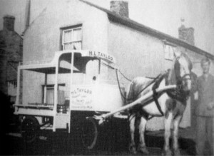 AOS P 1844 mr arthur pickles who for many  years was milk roundsman for mr taylor market deeping 1962