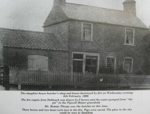 AOS P 1694 slaughter house, butchers shop. sarecens head 1900s