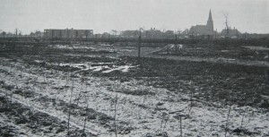 AOS P 1698 the building of springfields with fulney church in the rear