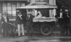 AOS P 1769 laddies ladbrooks icecream van 1930s. this was a converted first world war ambulance