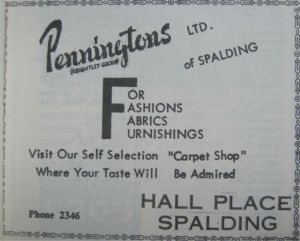 AOS P 2523 penningtons spalding advert 1965