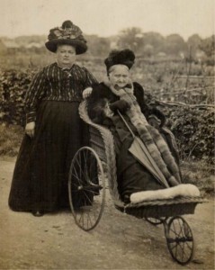 AOS P 2907 Crowland, Two Ladies & Bath Chair by H. Perkins 1915