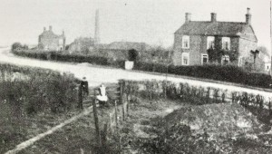 Another view of the brickworks and chimney. This appears to have been taken from part of the old mill complex at the end of Mill Lane, possibly around the turn of the century.