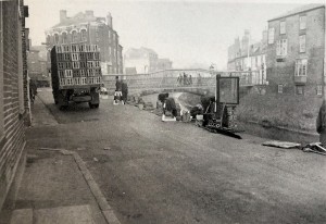 view of London Rd towards High Bridge 1950s