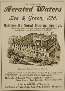 AOS P 3253 lee and green of albion st spalding advert