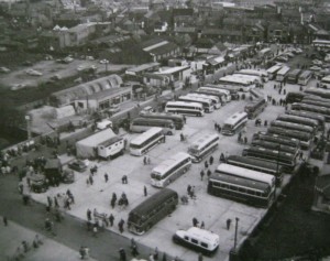 AOS P 3308 used...1961 view from water tower of winfrey avenue car park