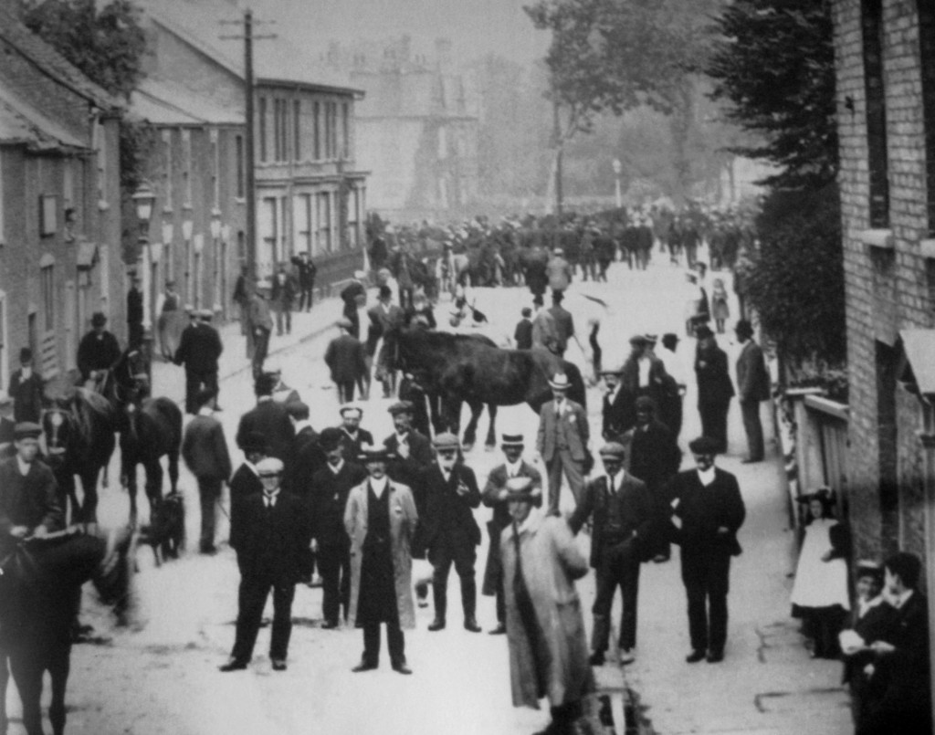 AOS P 3313 used...horse fair in pinchbeck road, spalding early 1900s
